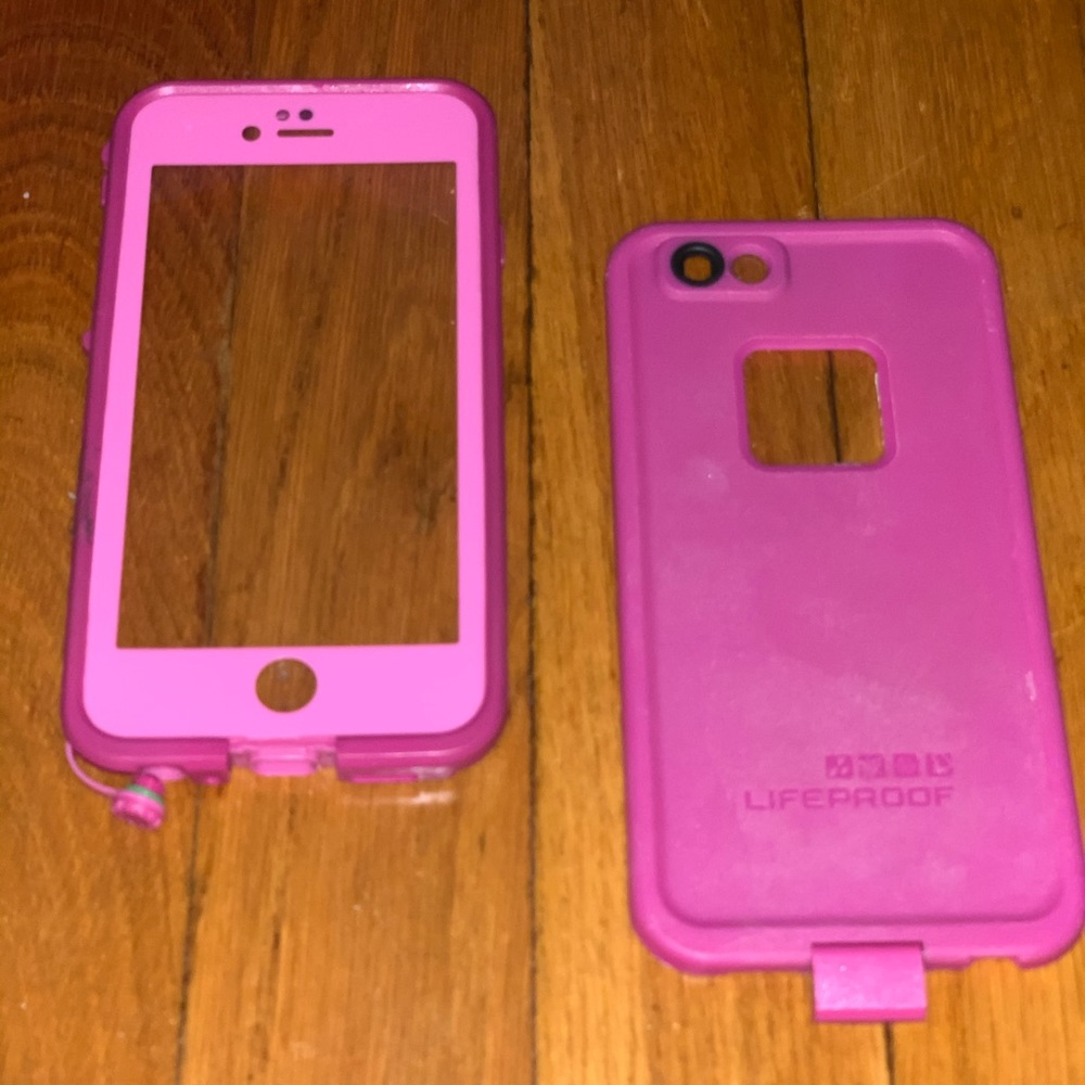 Pink iPhone 6S Lifeproof case